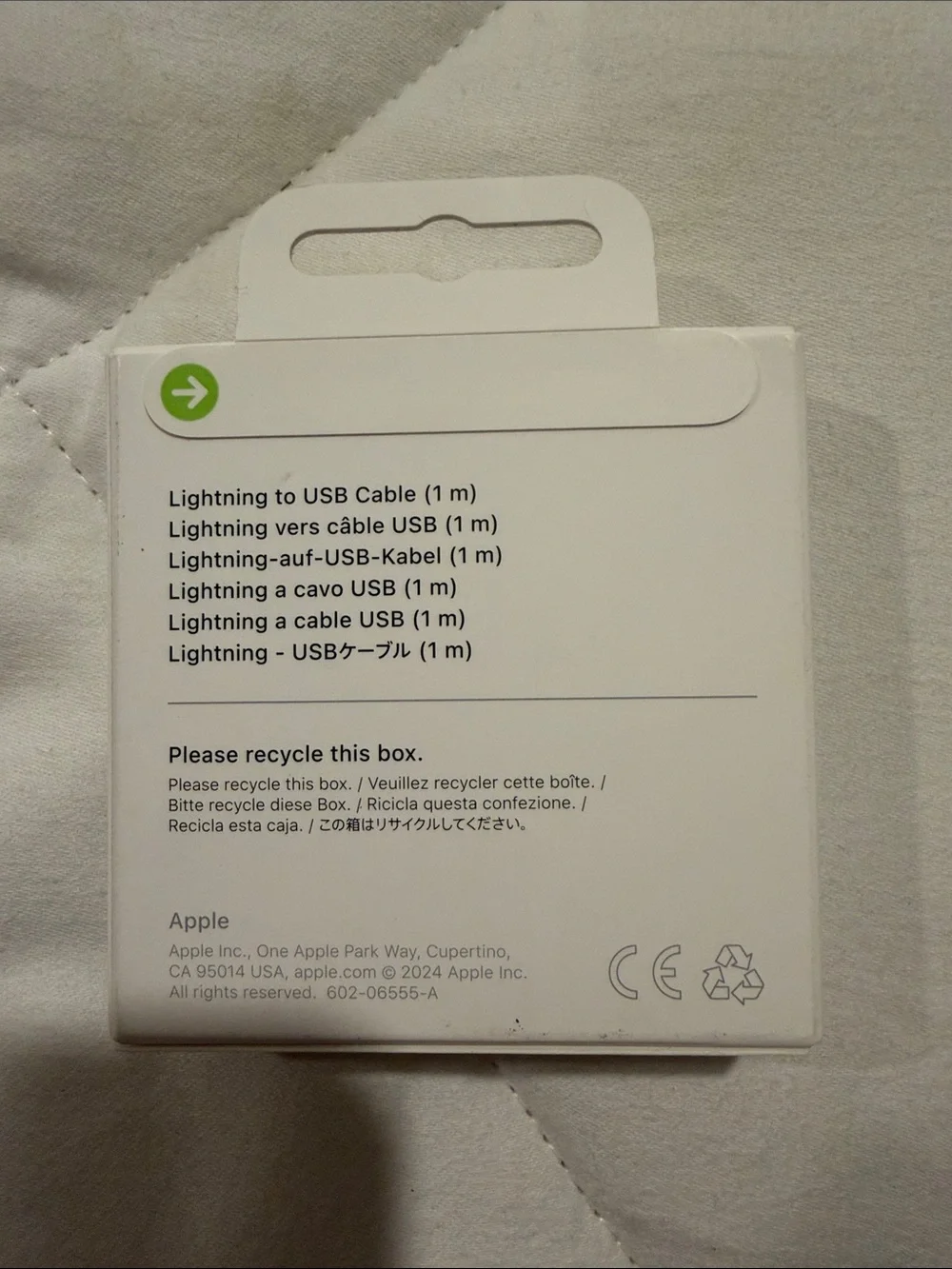 Apple Lightning to USB Cable – White